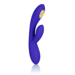 Вибратор-кролик с электростимуляцией California Exotic Novelties Impulse Intimate Dual Wand, синий