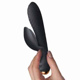 Вибратор ROCKS-OFF - EVERY GIRL RABBIT VIBRATOR черный