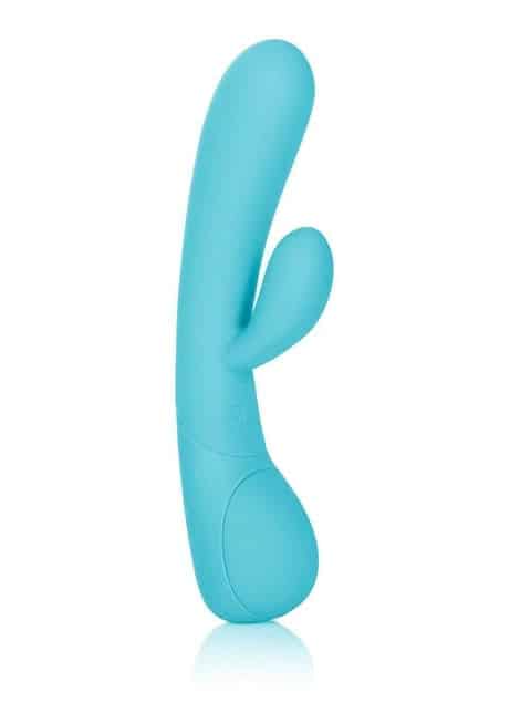 Вибромассажер California Exotic Novelties Impress™ “g” со стимуляцией клитора, голубой