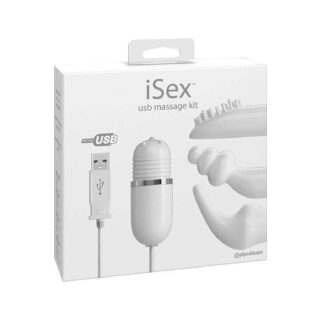 Набор вибромассажеров Pipedream iSex USB Massage Kit, белый