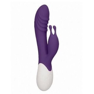 Вибромассажер кролик с функцией нагрева Shots Ignite Rechargeable Heating G-Spot Rabbit, фиолетовый