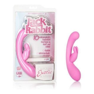 Вибромассажер кролик California Exotic Novelties G Jack Rabbit, розовый
