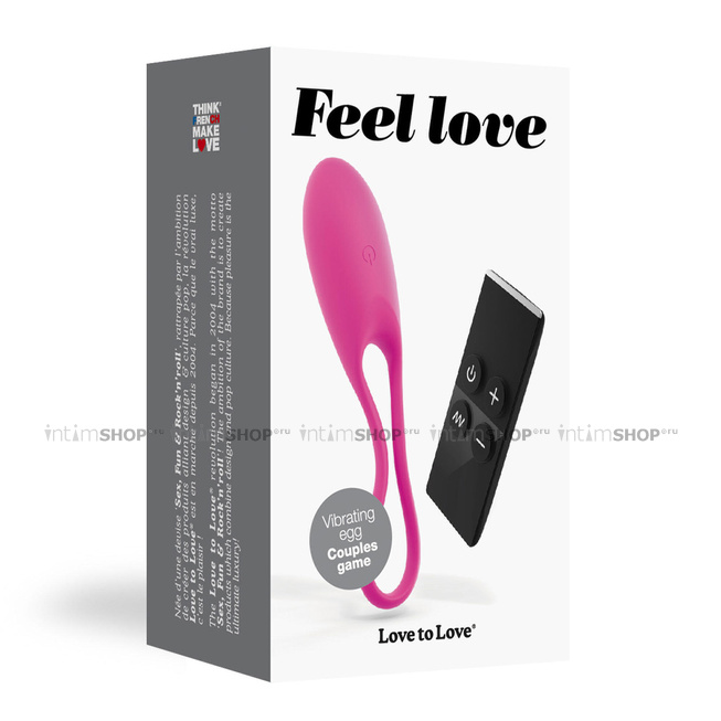 Виброяйцо Love To Love Feel Love, розовый от IntimShop