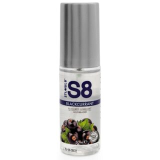 Вкусовой лубрикант StimulS8 Flavored Lube Чёрная Смородина на водной основе, флакон 50 мл